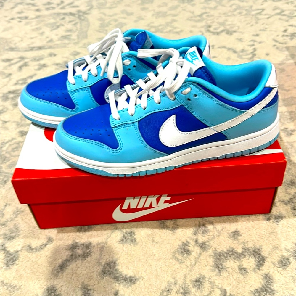 Men’s Nike Dunk Low Argon Blue Size 8.5